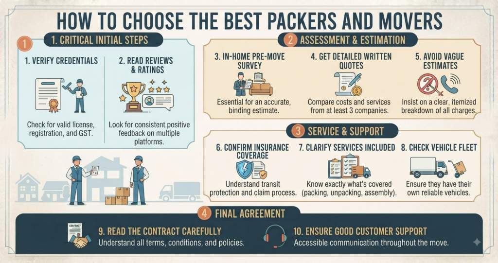 How to Choose the Best Packers and Movers for Your Move