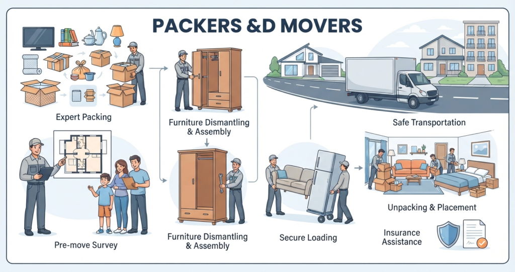 What Services Do Packers and Movers Provide? Complete Guide