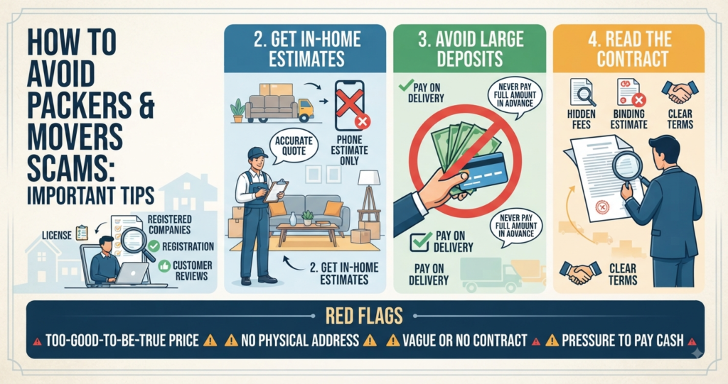 How to Avoid Packers and Movers Scams: Important Tips