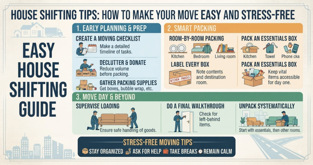 House Shifting Tips: How to Make Your Move Easy and Stress-Free